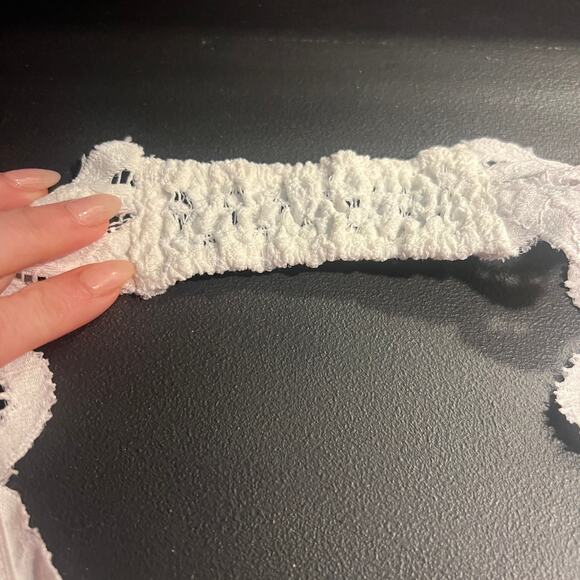 NWT Free People White Free People Adella Lace Halter Bralette L - Picture 7 of 7